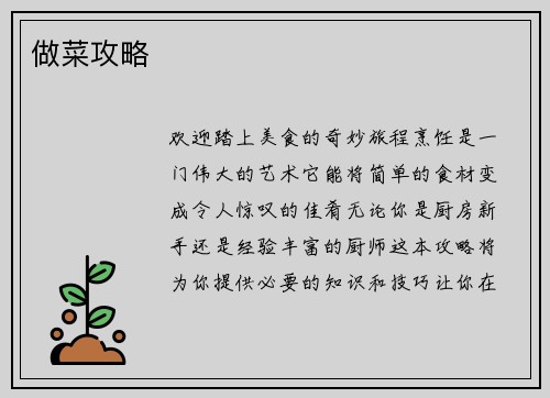 做菜攻略